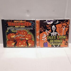 Vtg Halloween Party Music CD Lot Of 2-Drews Famous-Tales From Beyond-Scary Story